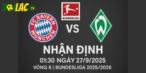 Bayern Munich vs Werder Bremen lúc 01h30 ngày 27/9/2025