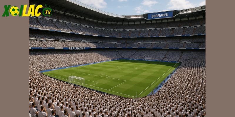CĐV Real Madrid tạo không khí sôi động trong Real Madrid vs Villarreal tại Bernabéu. CĐV Real Madrid tạo không khí sôi động trong Real Madrid vs Villarreal tại Bernabéu.